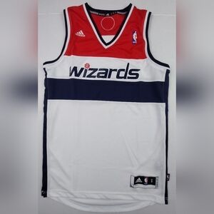 Washington Wizards Adidas Swingman +2 Blank Jersey Mens Small NBA Red White Blue